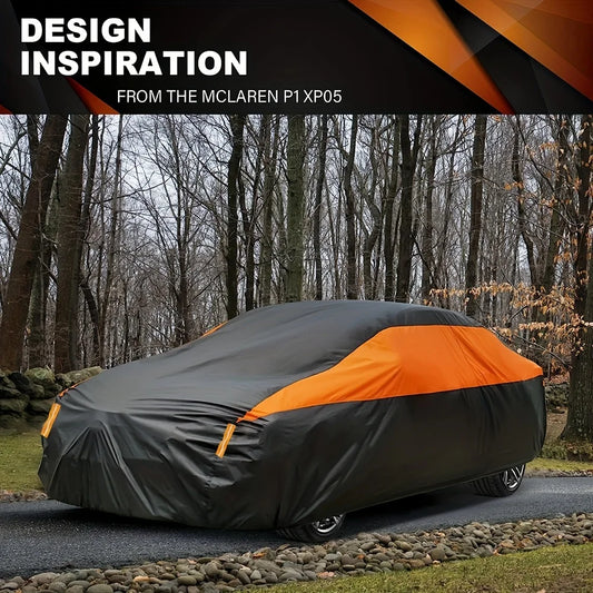 Car Covers Outdoor Waterproof Sun Rain Snow Protection UV Auto Cover Universal SUV Sedan 190T Car Protective Full Covers