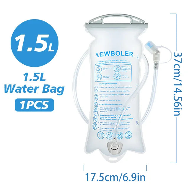 NEWBOLER 1.5L–3L TPU Water Bladder – Folding Hydration Bag for Cycling, Running & Camping