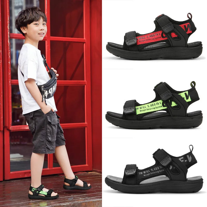Summer Kids Sandals – Breathable Lightweight Beach Shoes for Boys & Girls