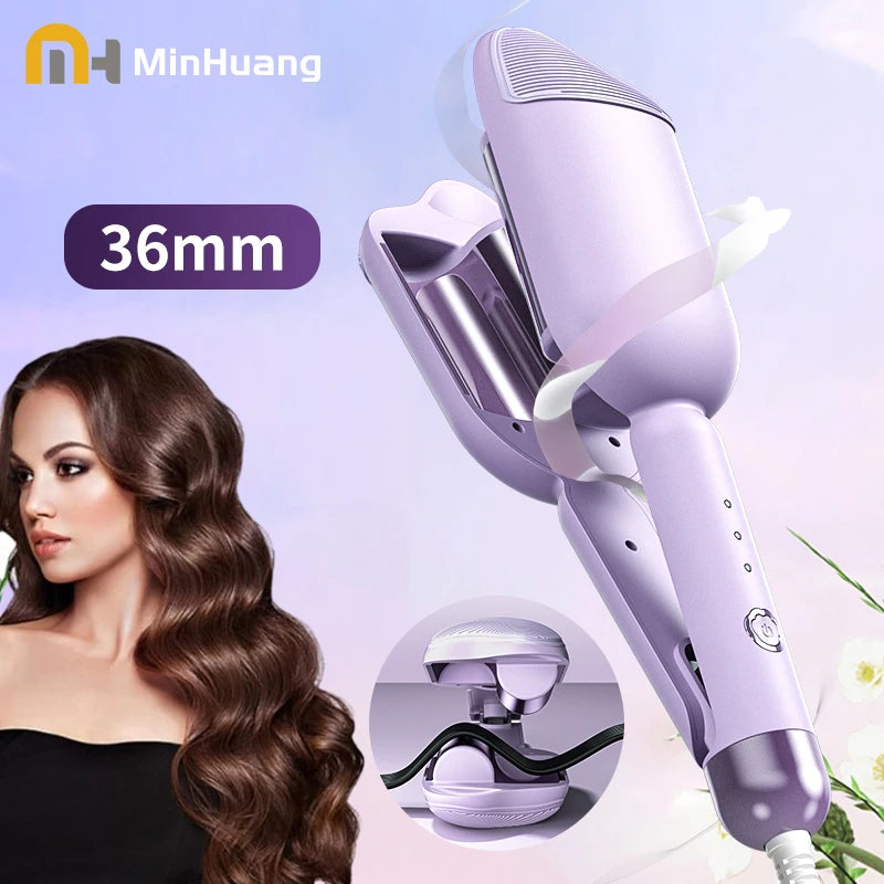 36mm Electric Hair Curler | Large Wave Ceramic Curling Wand for Long-Lasting Curls