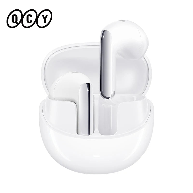 QCY HT10 AilyBuds Pro+ ANC Wireless Earphones – Hi-Res Audio with LDAC, Bluetooth 5.3, 6-Mic AI HD Call, Multipoint Connection