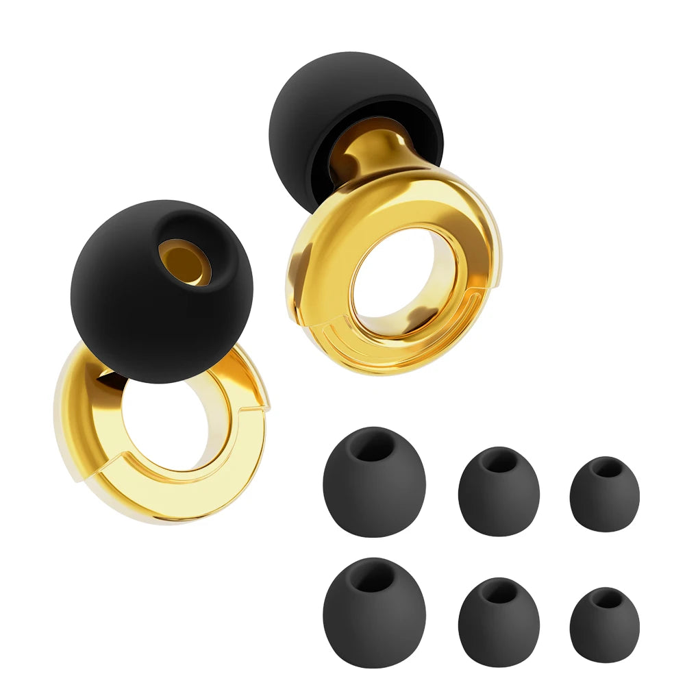 HUAK  03 Silicone Earplugs • Swimming & Sleep • Noise Reduction • Soundproof Hearing Protection • Reusable Loop Earplugs