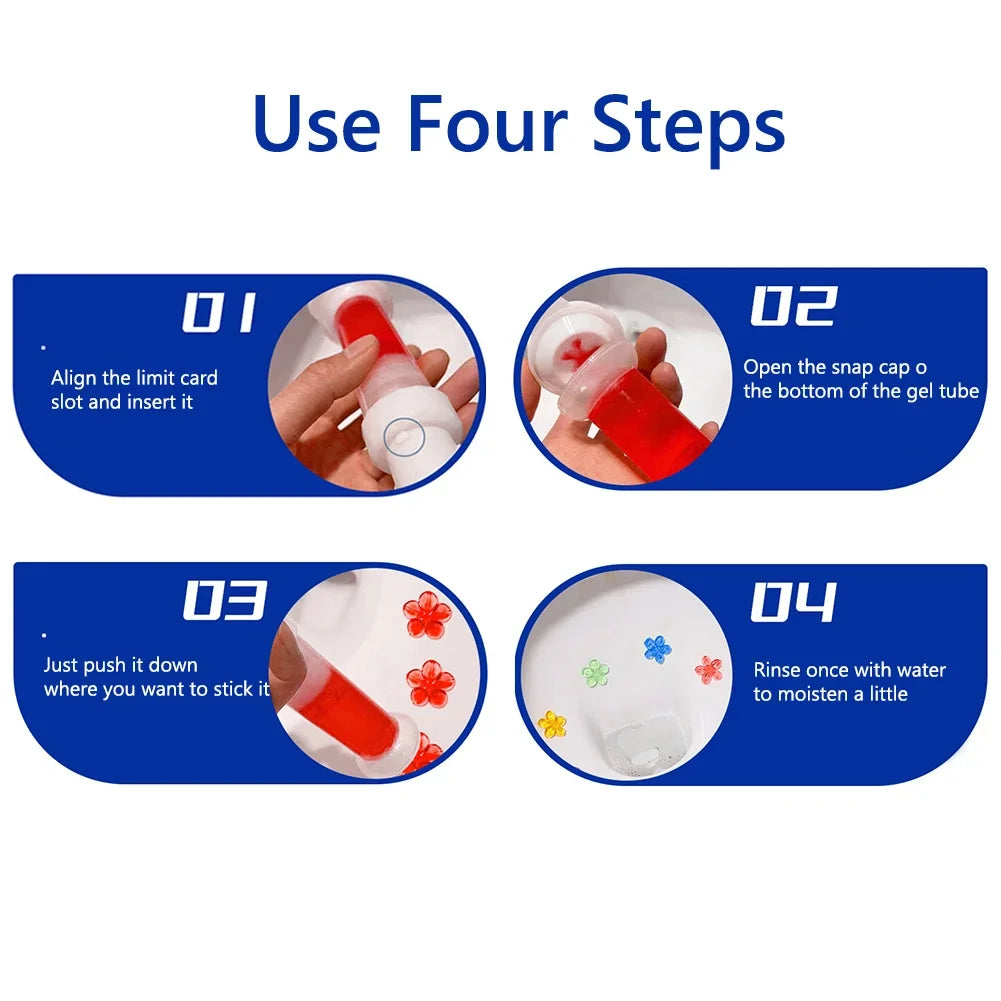 جل منظف المراحيض - مزيل للروائح، برائحة الزهور، تركيبة لا تترك أي أثر لحمامات منعشة وصحية