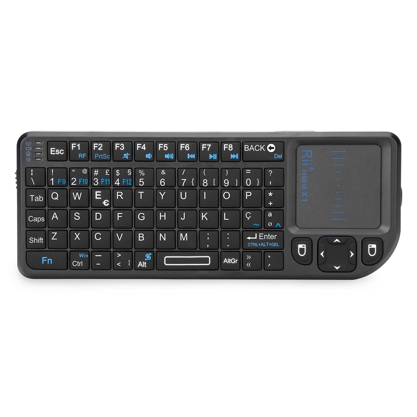 Rii X1 2.4GHz Mini Wireless Keyboard – Touchpad Keyboard for Android TV Box, PC & Laptop (English/ES/FR/Korean)