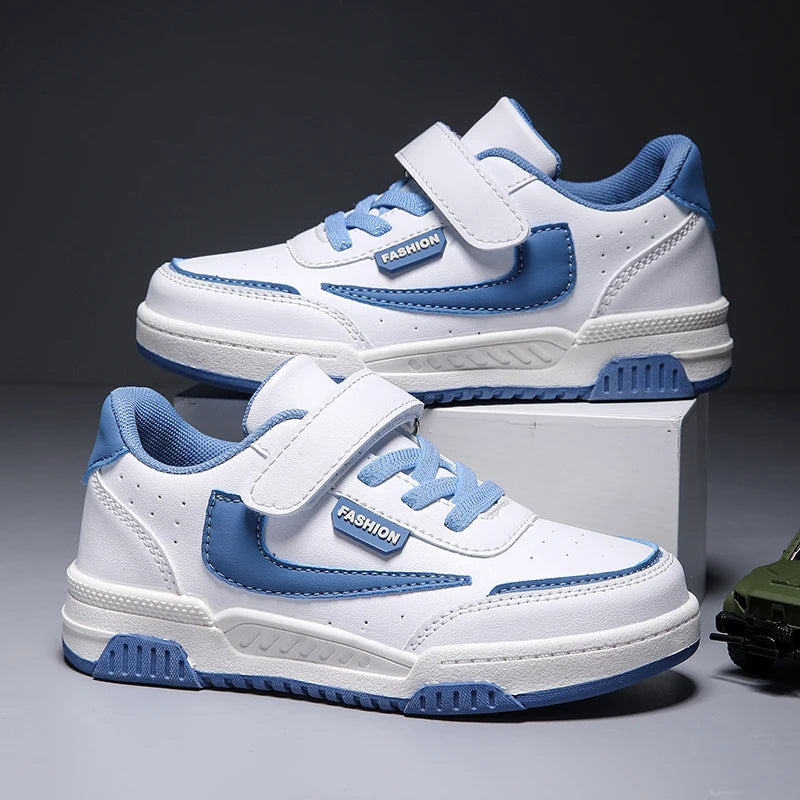 Luxury Kids Sneakers | Boys PU Leather Skate & Casual Shoes, Autumn Sports Shoes (Ages 4-8)