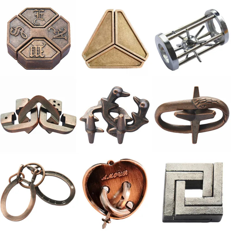 Classic Metal Lock Puzzle – IQ Brain Teaser Magic Puzzle Game for Kids & Adults | Funny Gift Toy