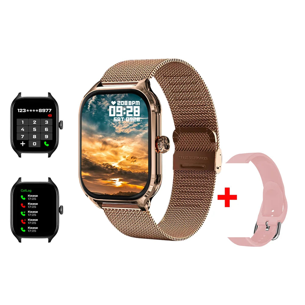 KESHUYOU H9 2025 Smart Watch | 2.01'' HD Display, Bluetooth Call, Sport Modes, Weather & Message Notifications