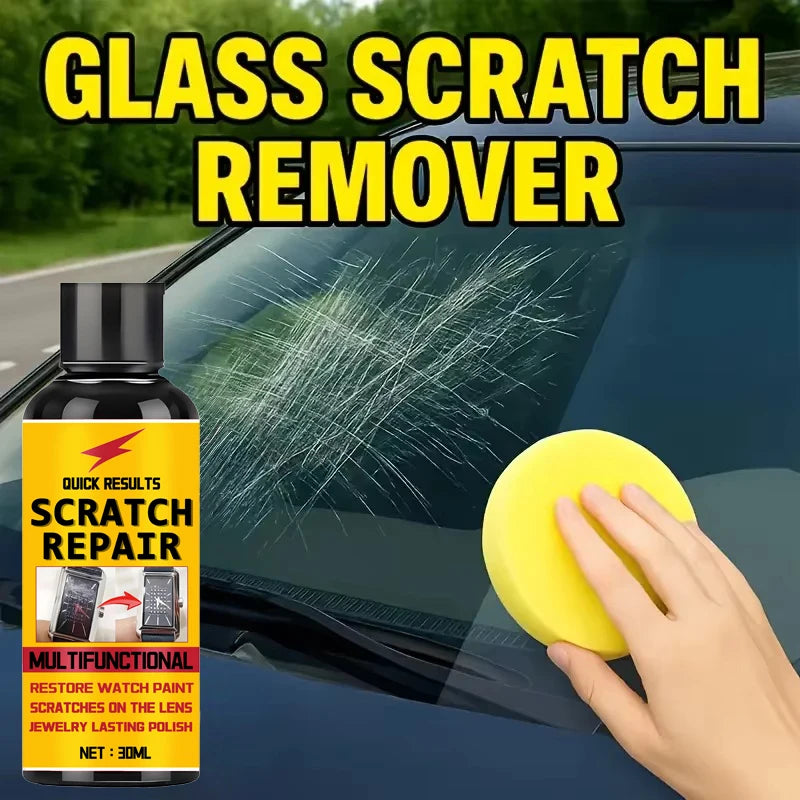 Glass Scratch Repair Paste for Windshields, Bathroom Glass Doors & Windows Polishing Restoration Paste