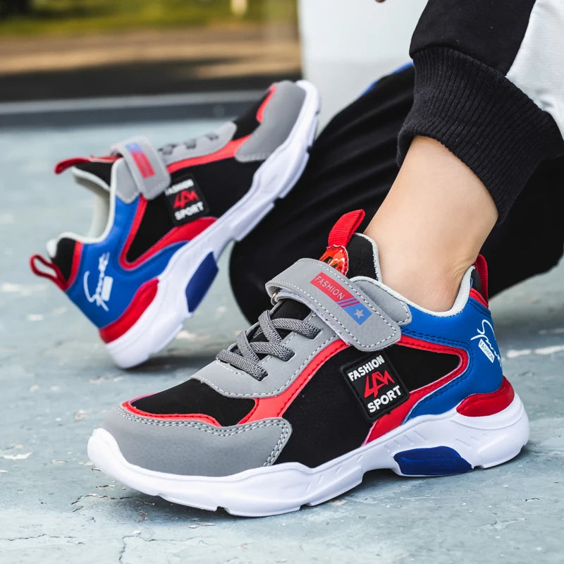 Four Seasons Boys' Sports Shoes | Lightweight Breathable Kids Sneakers