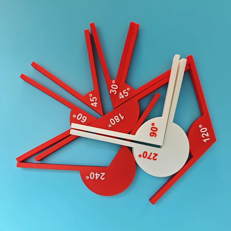 Math Teaching Aids – Geometric Angle Measurement Tools for Educational Learning & Angle Recognition