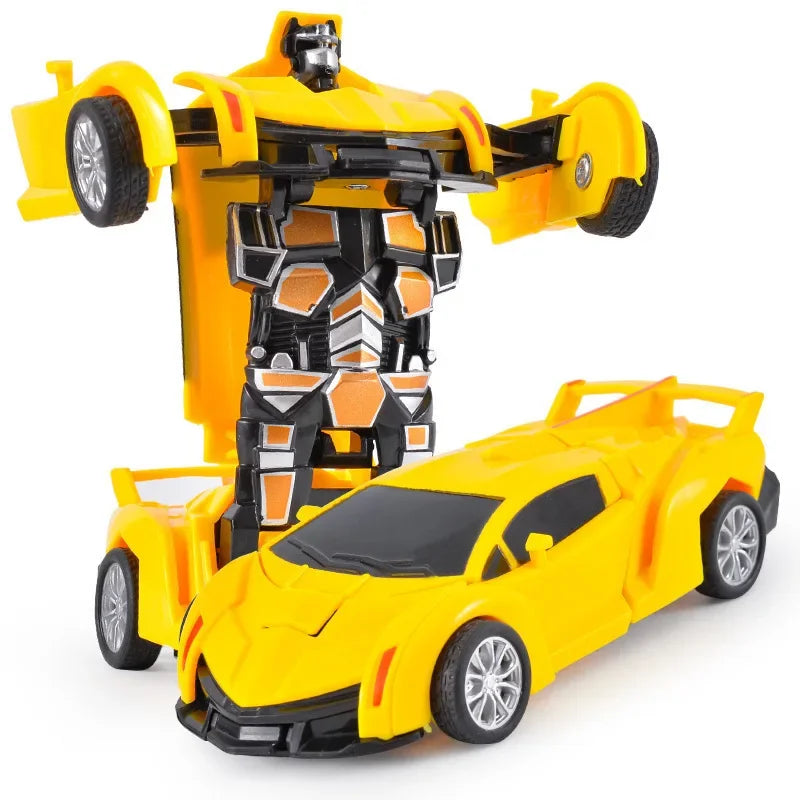 Shape-Shifting Robot Car Toy – Inertial Impact One-Button Transform Car