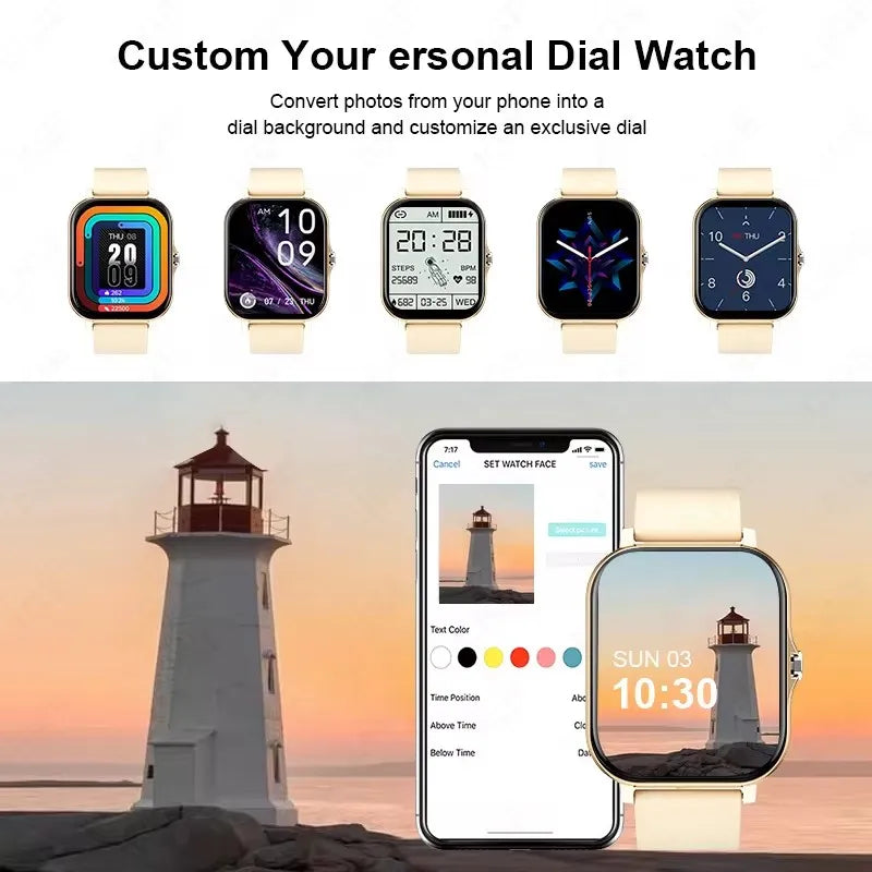 Xiaomi MIJIA 2025 New Smart Watch – Bluetooth Call, Music, Heart Rate & Blood Pressure Monitor, Smartwatch for Men & Women Holiday Gift