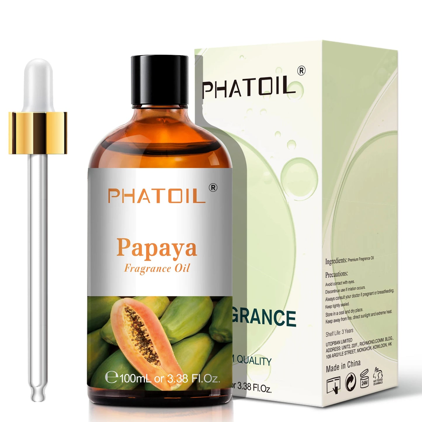PHATOIL 100ml Sweet Fruity Fragrance Oil – Coconut, Vanilla, Strawberry & More for Diffusers & Candles