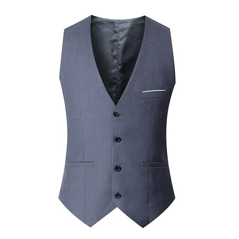 Men's Slim Fit Suit Vest – Wedding Groomsmen & Business Western Style