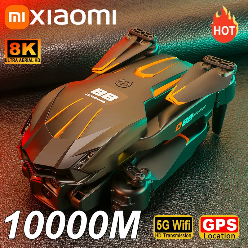 Xiaomi D88 8K Dual Camera GPS Drone | 5G WiFi VR FPV Aerial Photography Quadcopter with Brushless Motor & Intelligent Obstacle Avoidance