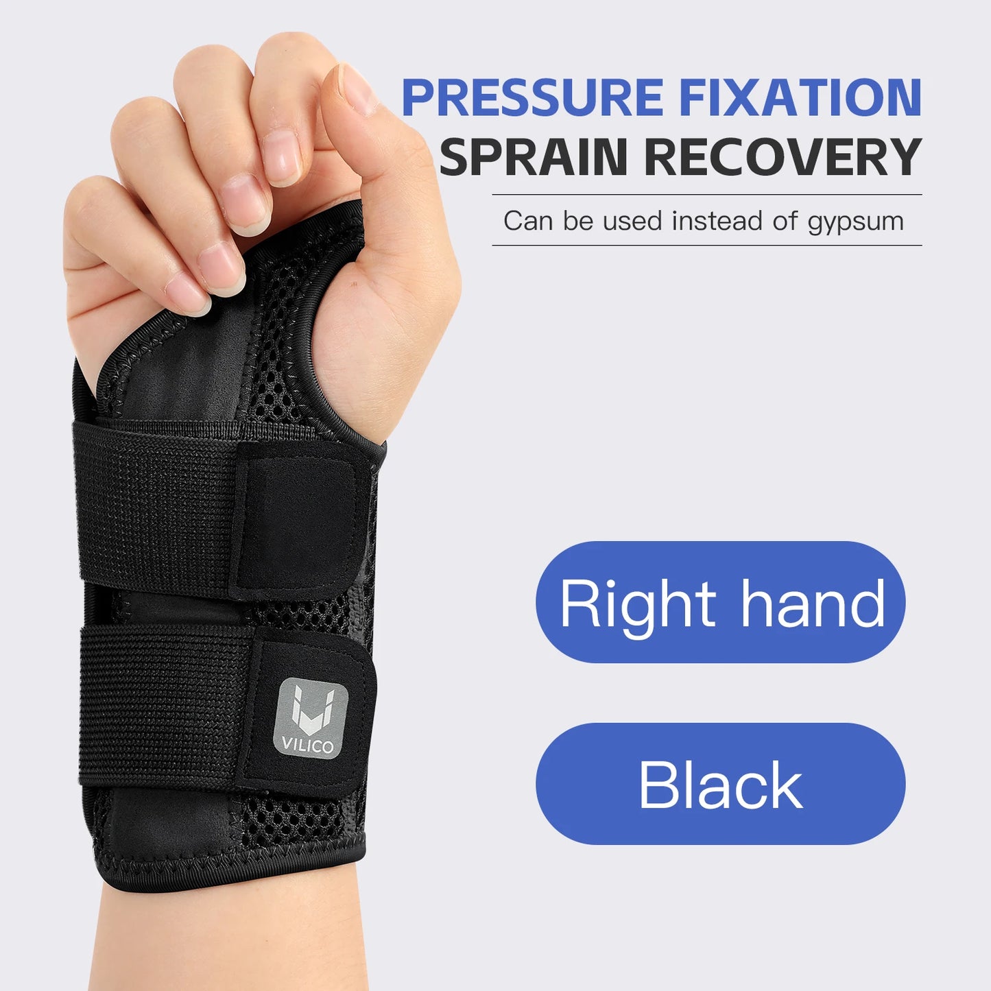 Adjustable Wrist Guard | 1/2 Finger Dual-Strap Support for Joint Pain & Thumb Protection – Thin Tendon Sheath Design