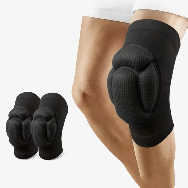 Thickened Sports Knee Pads | 1 Pair Non-Slip Gym & Basketball Knee Brace Protector for Men & Women
