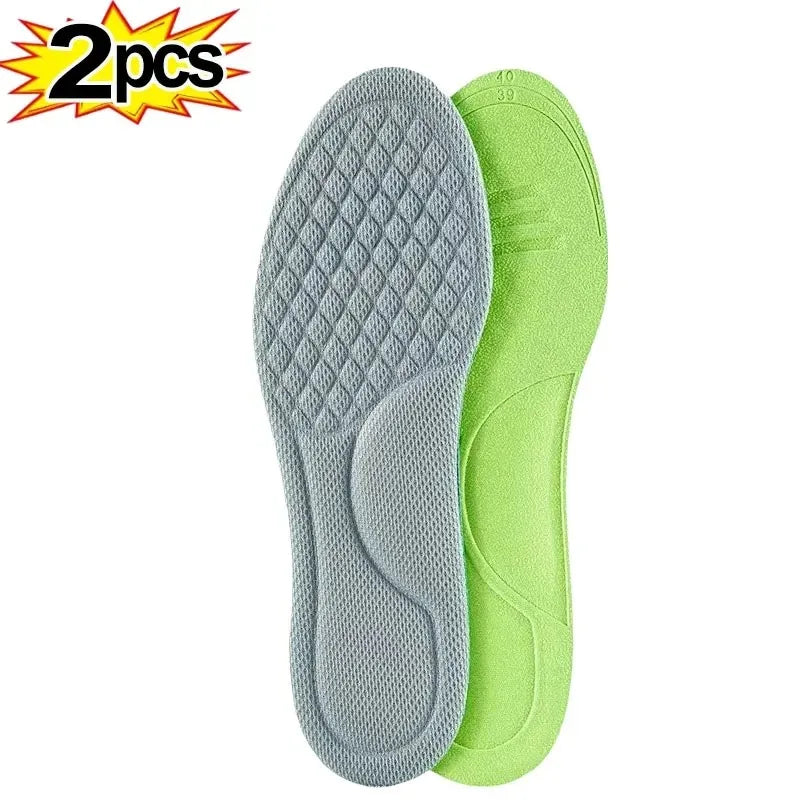 2/10pcs Soft Memory Foam Orthopedic Insoles – Antibacterial, Sweat-Absorbing Shoe Inserts for Sports & Daily Comfort