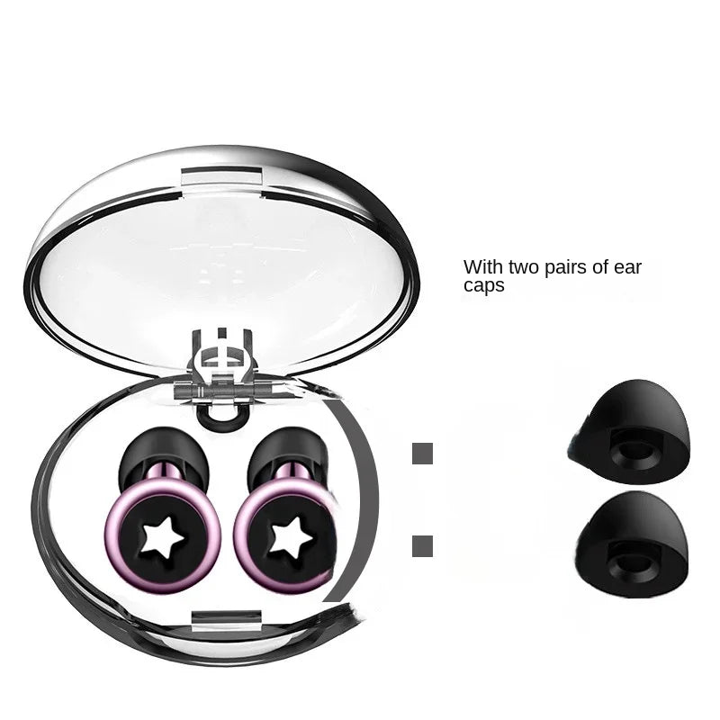 Tapones de silicona para los oídos • Natación y sueño • Reducción de ruido • Protección auditiva insonorizada • Tapones de bucle reutilizables