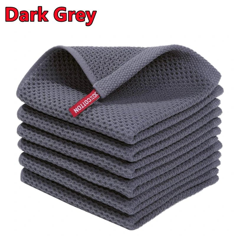 منشفة مطبخ ناعمة للغاية وعالية الامتصاص، مصنوعة من القطن بنسبة 100%، للغسيل والتجفيف وتنظيف المنزل