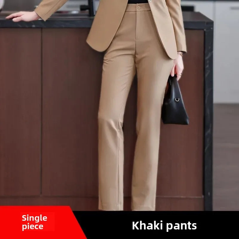 Damen-Langarmanzug-Set – Hochwertige, professionelle Arbeitskleidung für Herbst und Winter