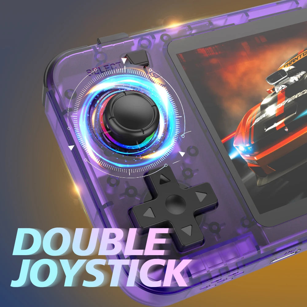 جهاز ألعاب محمول BOYHOM R36H بتصميم كلاسيكي - نظام لينكس مفتوح المصدر | شاشة IPS مقاس 3.5 بوصة، مشغل ألعاب كلاسيكي محمول