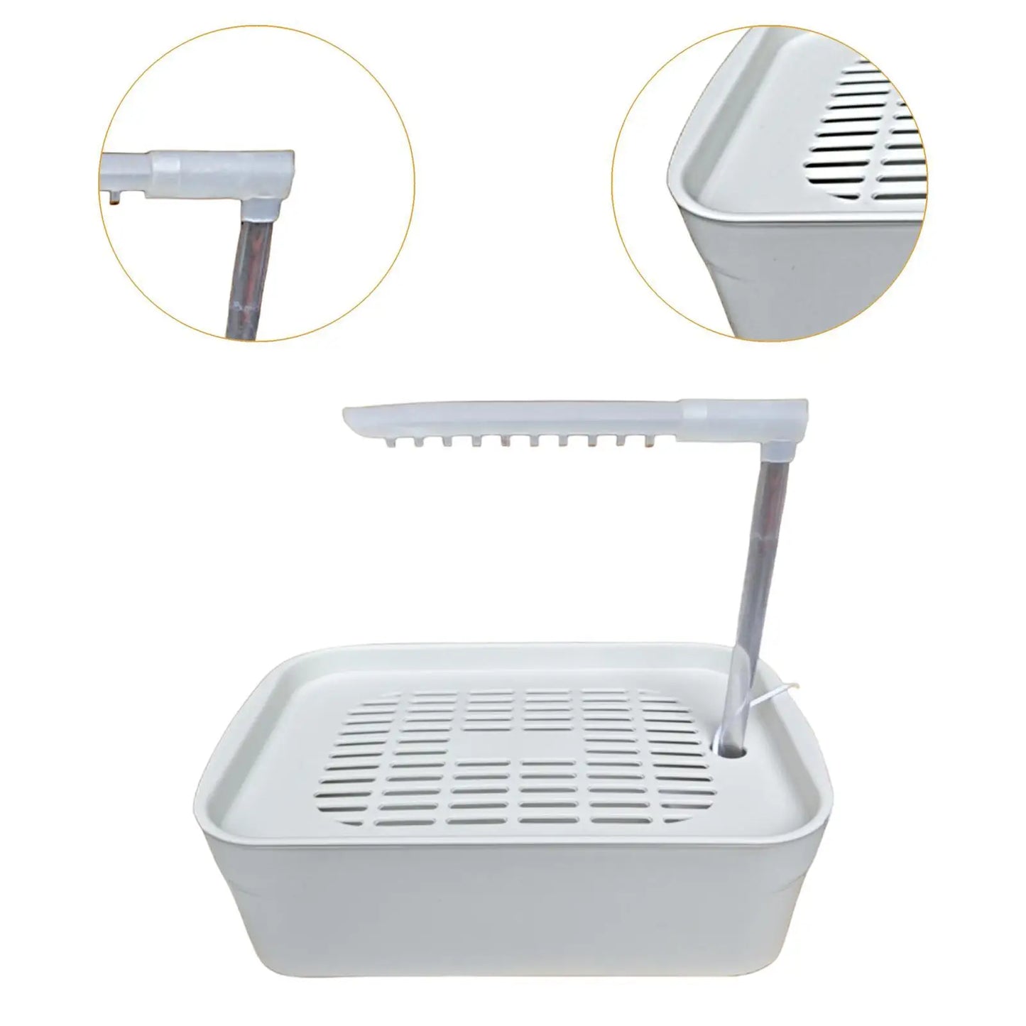 حوض استحمام كهربائي كبير للطيور بمنفذ USB - نافورة دش أوتوماتيكية للببغاوات