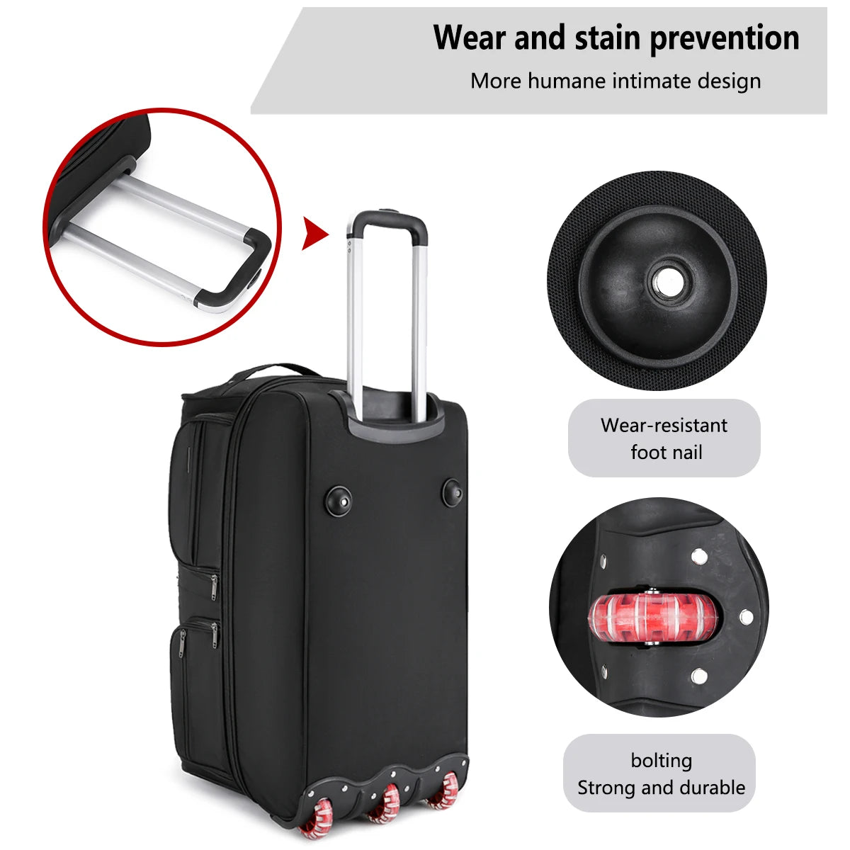 2025 New Fashion Travel Bag | Large-Capacity Waterproof Duffel Trolley Bag for Men & Women | Sports & Roller Travel Bag