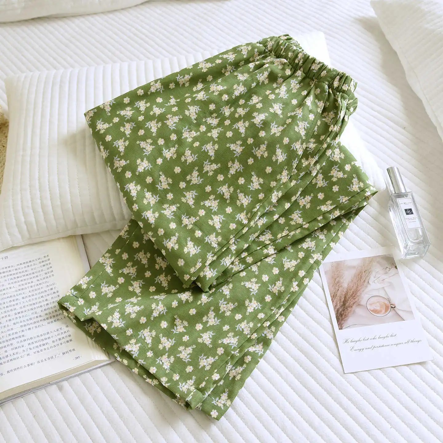 2025 Women's Cotton Sleep Pants | Spring & Autumn Multi-Color Printed Loose Home Bottoms | Large Size Pajamas