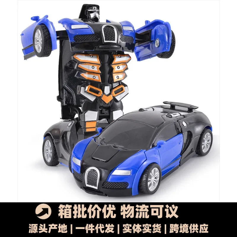Shape-Shifting Robot Car Toy – Inertial Impact One-Button Transform Car