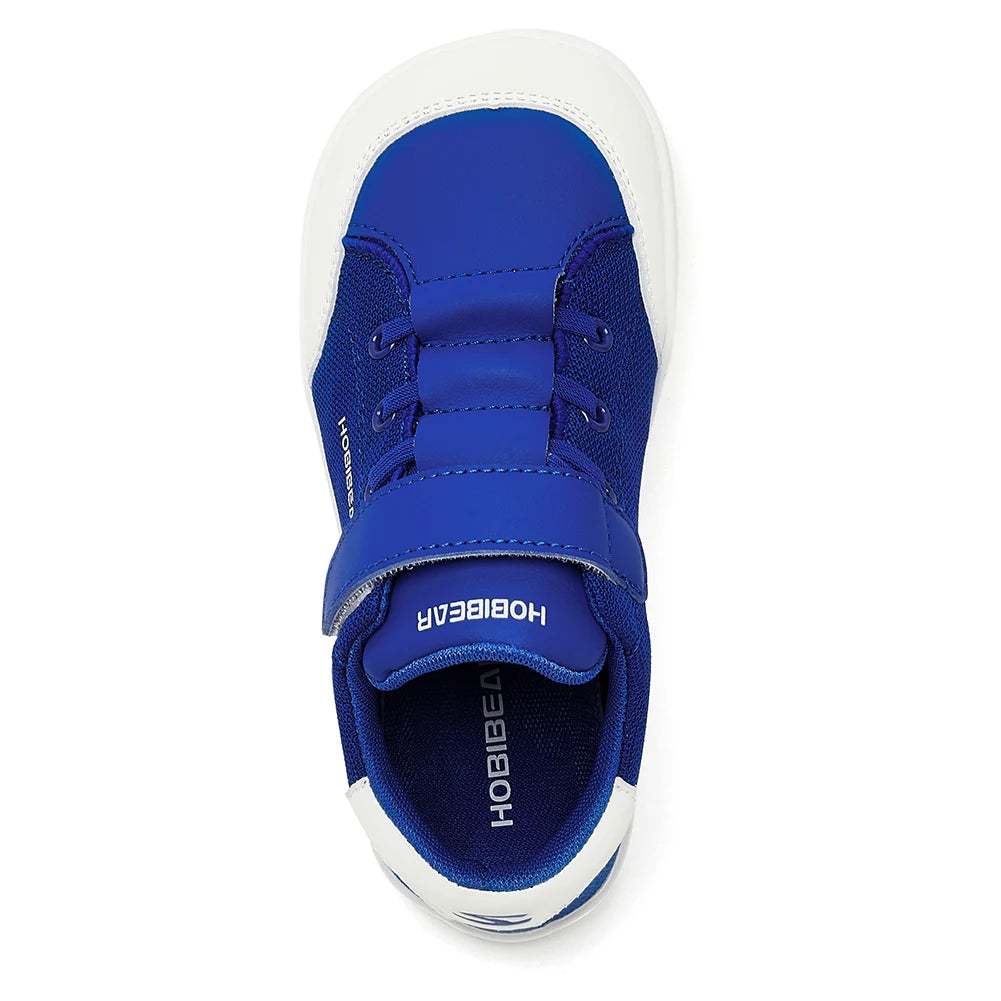 HOBIBEAR Kids Wide Toe Barefoot Shoes | Lightweight Minimalist Mesh & Leather Sneakers for Boys & Girls