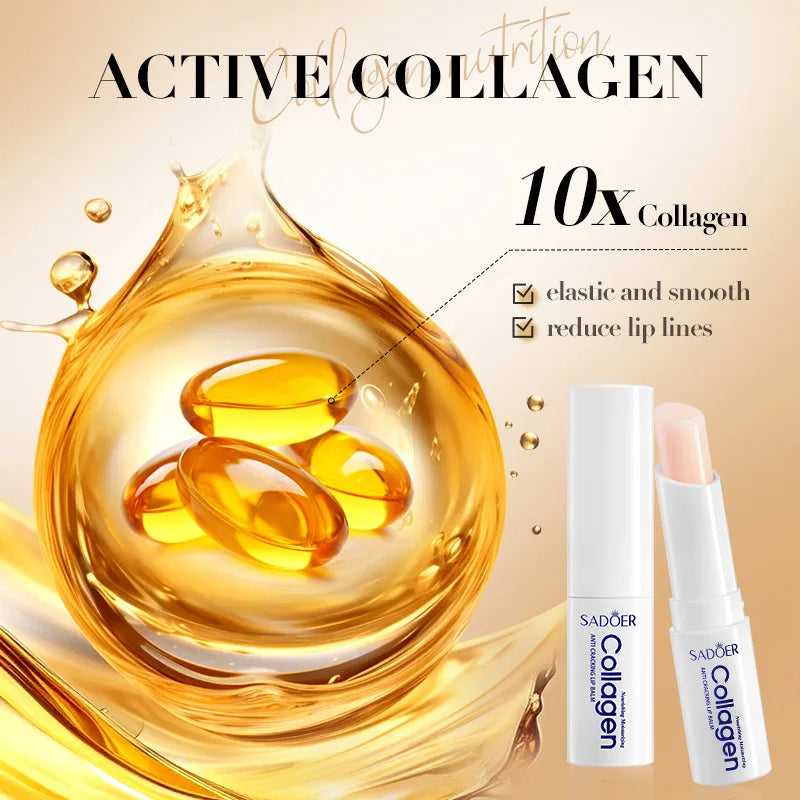 SADOER Collagen Lip Balm | Moisturizing, Repairing & Hydrating Lip Care