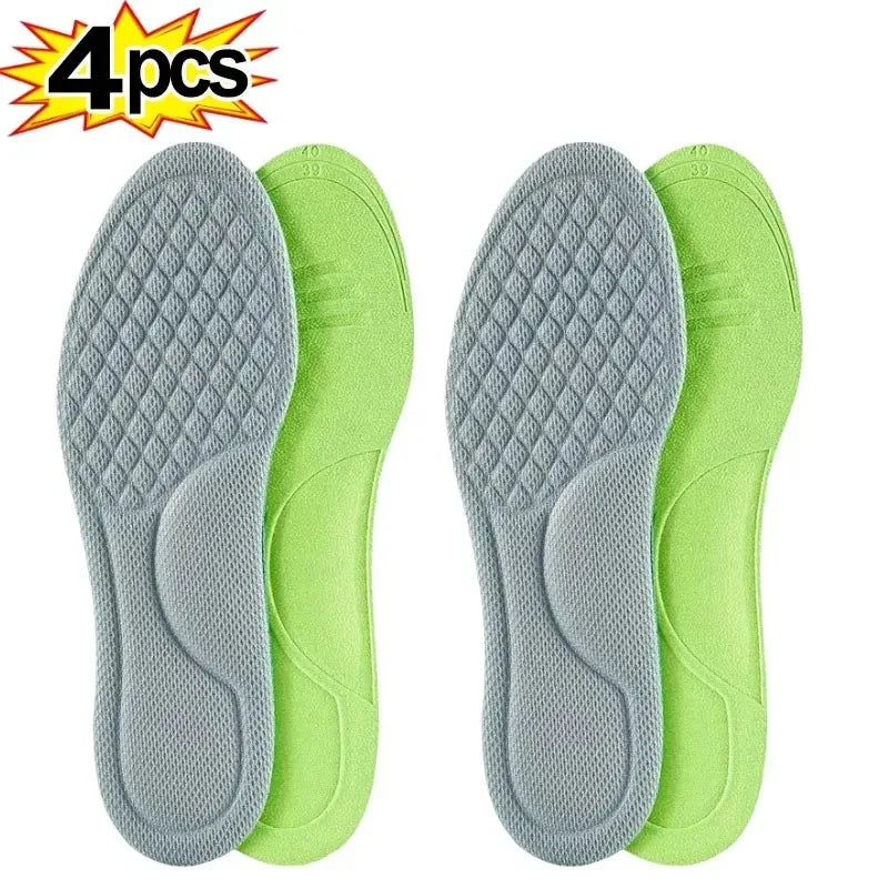 2/10pcs Soft Memory Foam Orthopedic Insoles – Antibacterial, Sweat-Absorbing Shoe Inserts for Sports & Daily Comfort