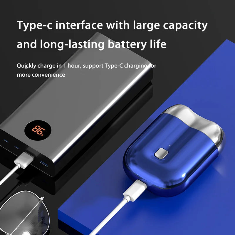 Double-Headed Mini Magnetic Electric Shaver