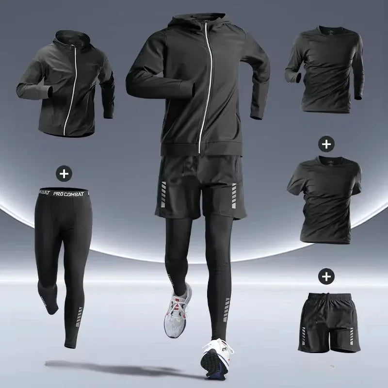 Men's Sports Suit – Quick-Dry Fitness & Running Training Clothes for Gym, Cycling & Outdoor Workouts