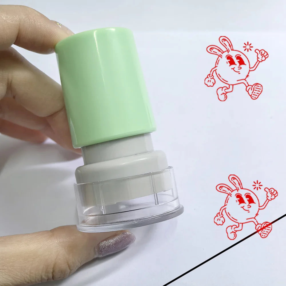 Seal for Grading & Encouragement – Praise Learning Progress Stamp, Teaching Reward Stamp, Small Red Flower Seal