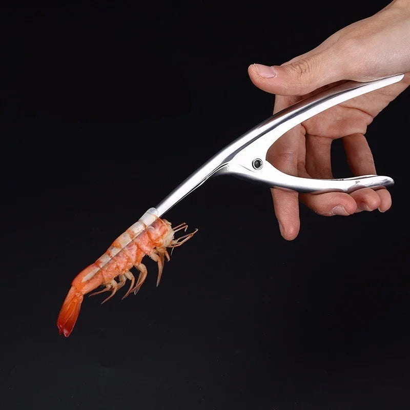 Stainless Steel Shrimp Peeler – Seafood Tool for Prawns, Lobster & Vein Removal