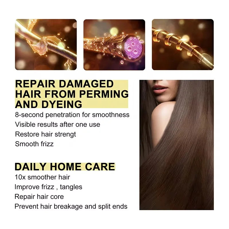 قناع طبيعي لإصلاح الشعر - قناع سحري احترافي للشعر الجاف والمتقصف والهش