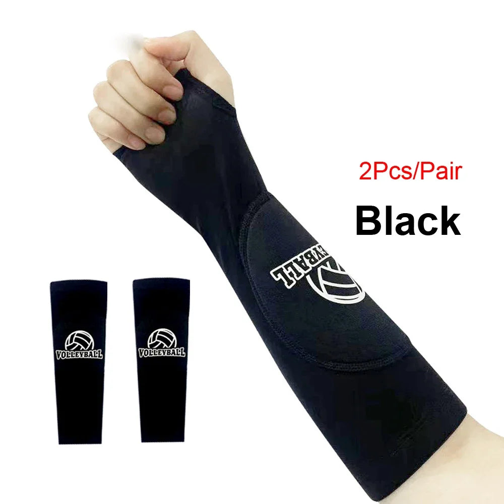 Volleyball Arm Sleeves | Padded Forearm Sleeves with Thumb Hole – Protective Gear for Kids & Adults