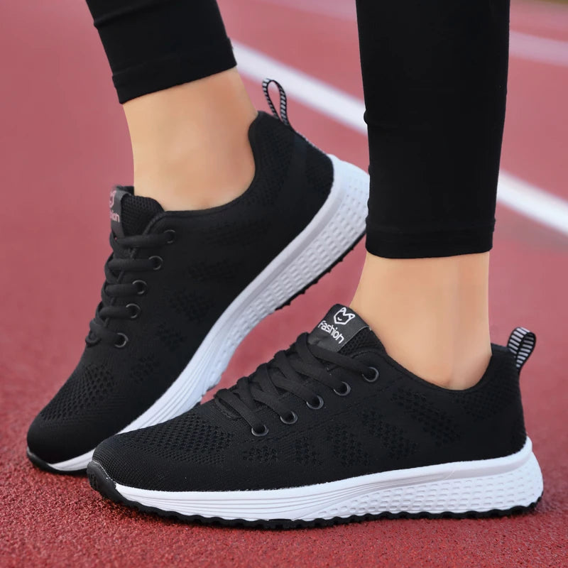 Women’s Platform Sport Shoes – Fashion Sneakers for Spring & Winter, Running Flats for Ladies