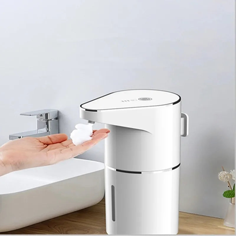 Intelligent Wall-Mounted Automatic Soap Dispenser – Contactless Rechargeable Foam Machine with Multi-Gear Adjustment