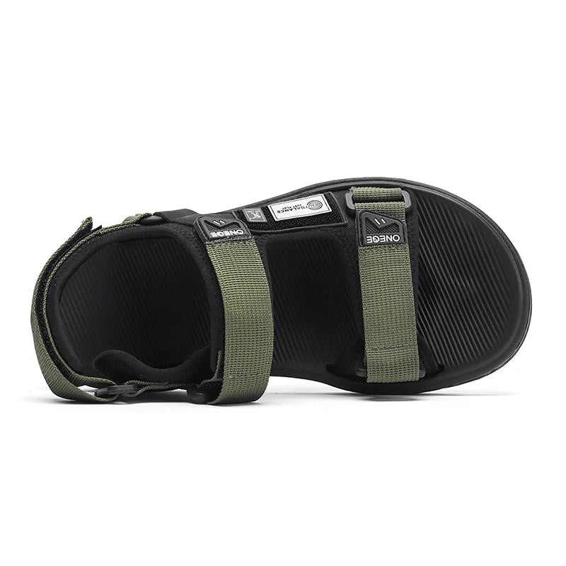 صنادل رجالية صيفية كاجوال - أحذية رياضية عصرية للشاطئ، مقاومة للتآكل وجيدة التهوية