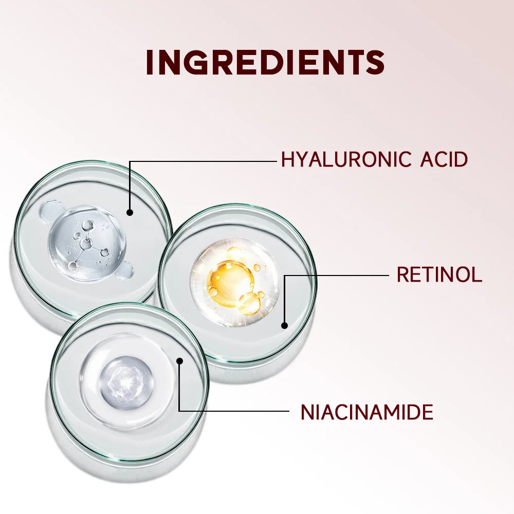 كريم ريتينول كولاجين للوجه - مضاد للشيخوخة، ينعم التجاعيد، يرطب بعمق، ويبيض البشرة، مقشر للعناية بالبشرة
