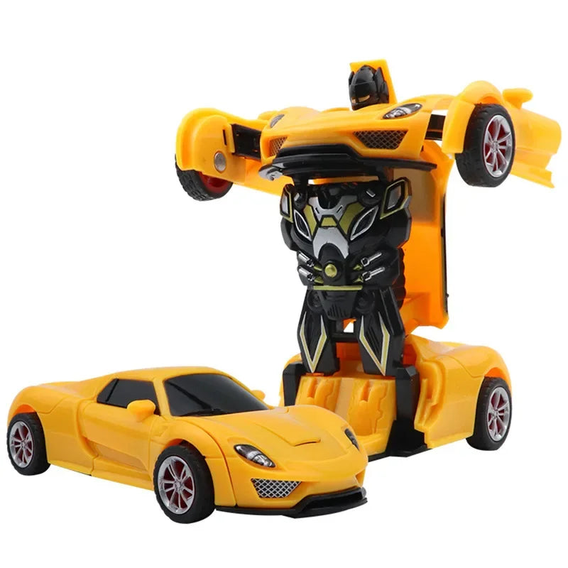 Shape-Shifting Robot Car Toy – Inertial Impact One-Button Transform Car
