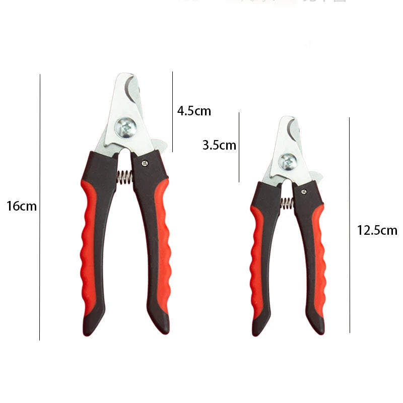 مقص أظافر الحيوانات الأليفة مع منجل - مقصات من الفولاذ المقاوم للصدأ للكلاب والقطط