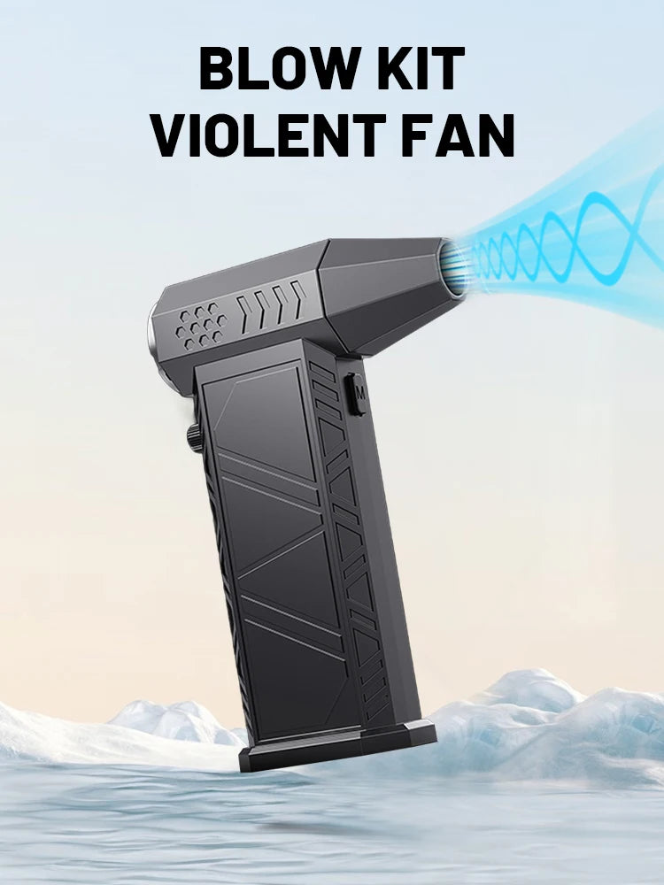 مكنسة كهربائية X9 توربو فان جيت 300,000 دورة في الدقيقة بدون فرشاة ومنفاخ هواء - منظف عالي الطاقة لأجهزة الكمبيوتر ولوحة المفاتيح والسيارات والمنزل