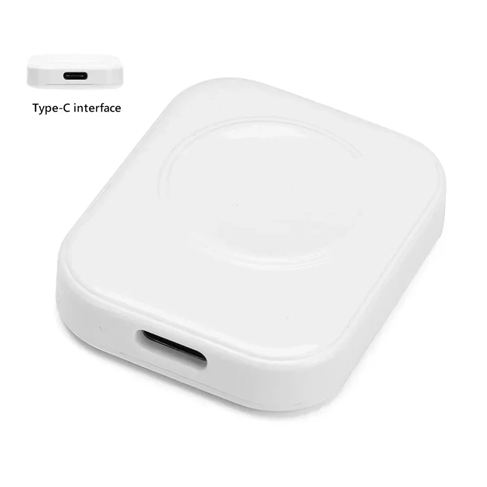 Portable Magnetic Wireless Fast Charger for iWatch Series 1-9 & SE | Type-C