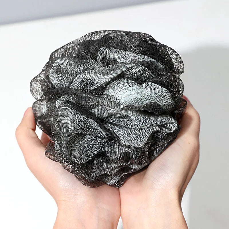 3-Pack Large PE Bath Balls – Soft Mesh Shower Pouf for Gentle Cleansing & Rich Lather