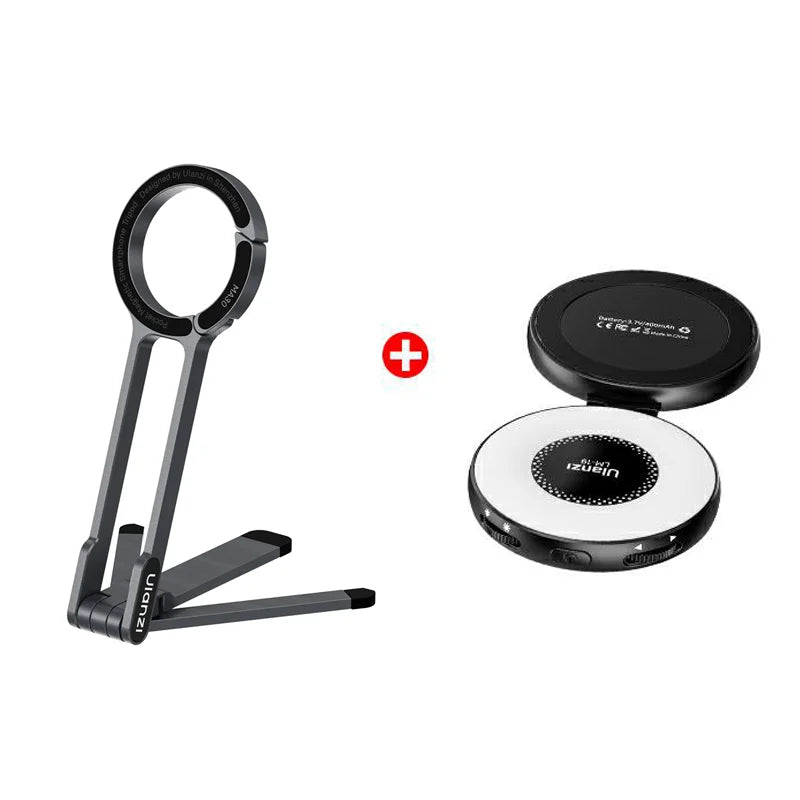 Ulanzi MA30 MagSafe Phone Tripod & Dual-Sided Magnetic Holder | Portable Stand for iPhone 15 & 16 | Travel, Vlog & Live Streaming