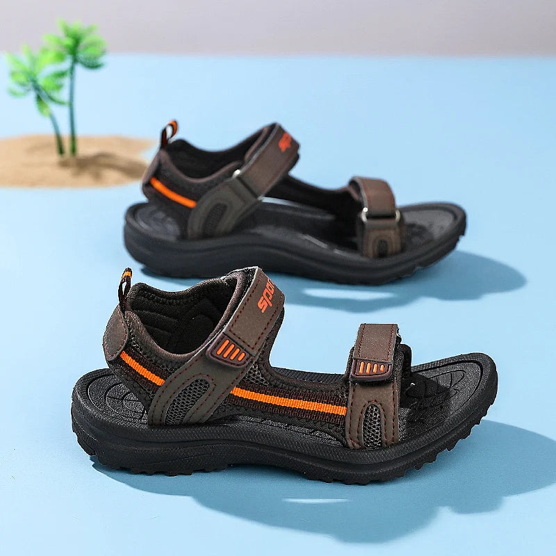 Children’s Breathable Sports Sandals – Soft Sole Casual Beach Shoes for Boys & Kids